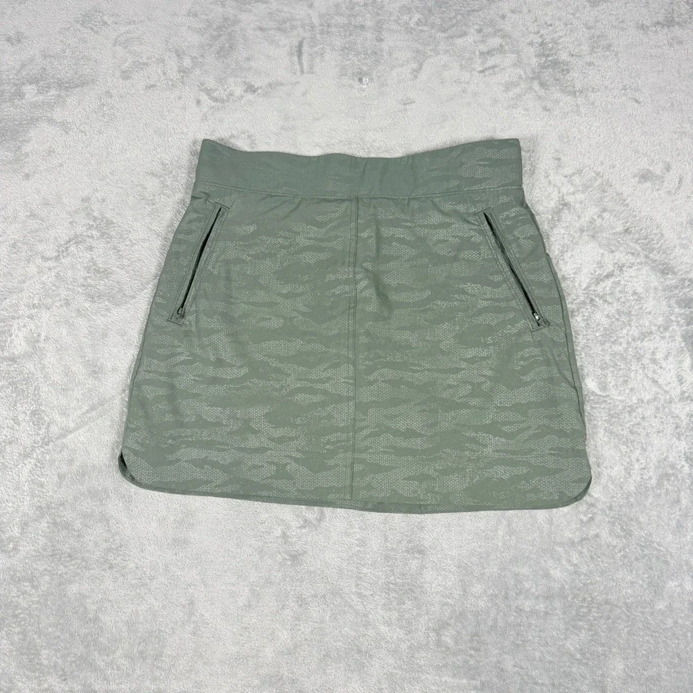 Orvis Womens Small Skort Sage Green Camo Active Hiking Utility Skirt 0783